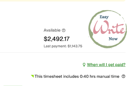 Upwork earnings overview - freelance life - Easy Write Now